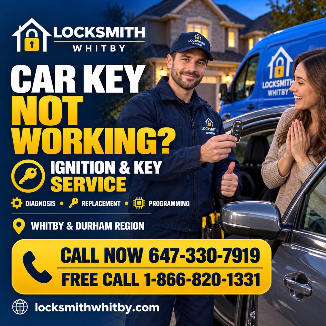 Car key not working? Transponder and fob repair and reprogramming in Whitby
