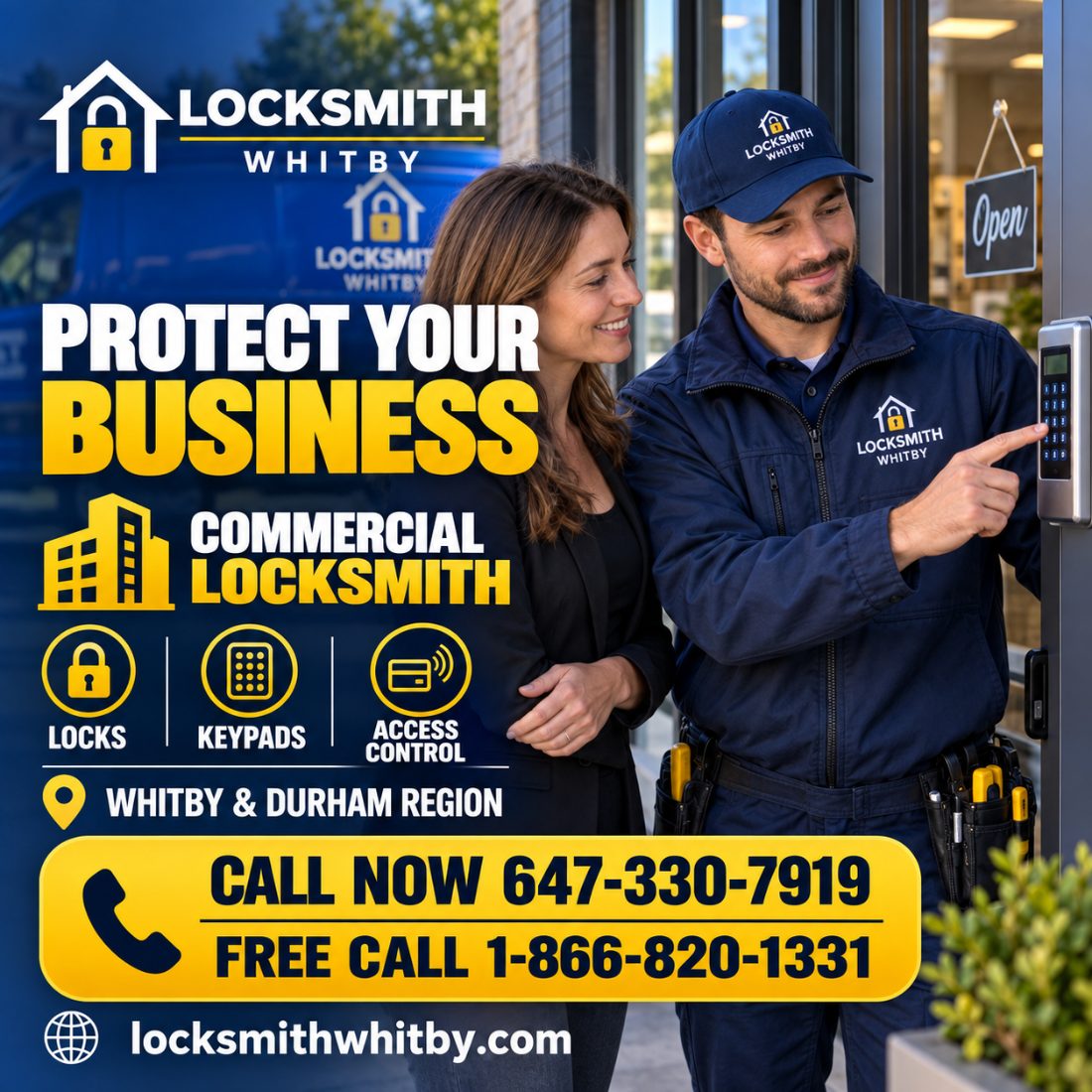 Protect your business — commercial locks, keypads and access control in Whitby